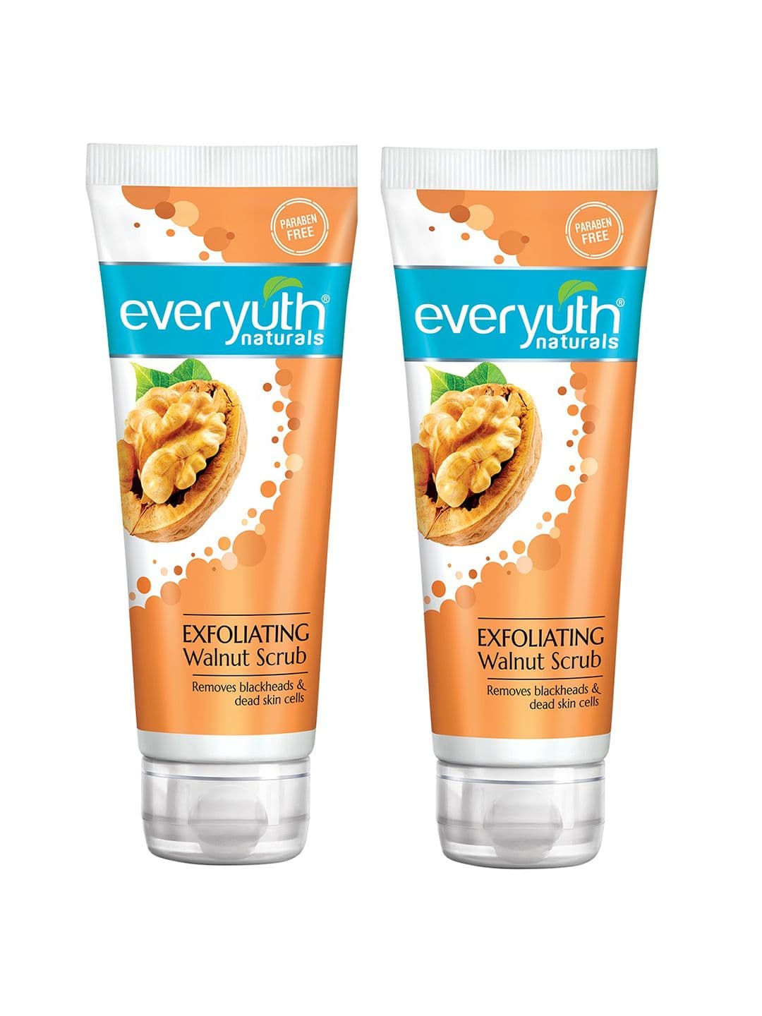 everyuth Naturals Set Of 2 Exfoliating Walnut Scrub To Remove Blackheads - 100g Each