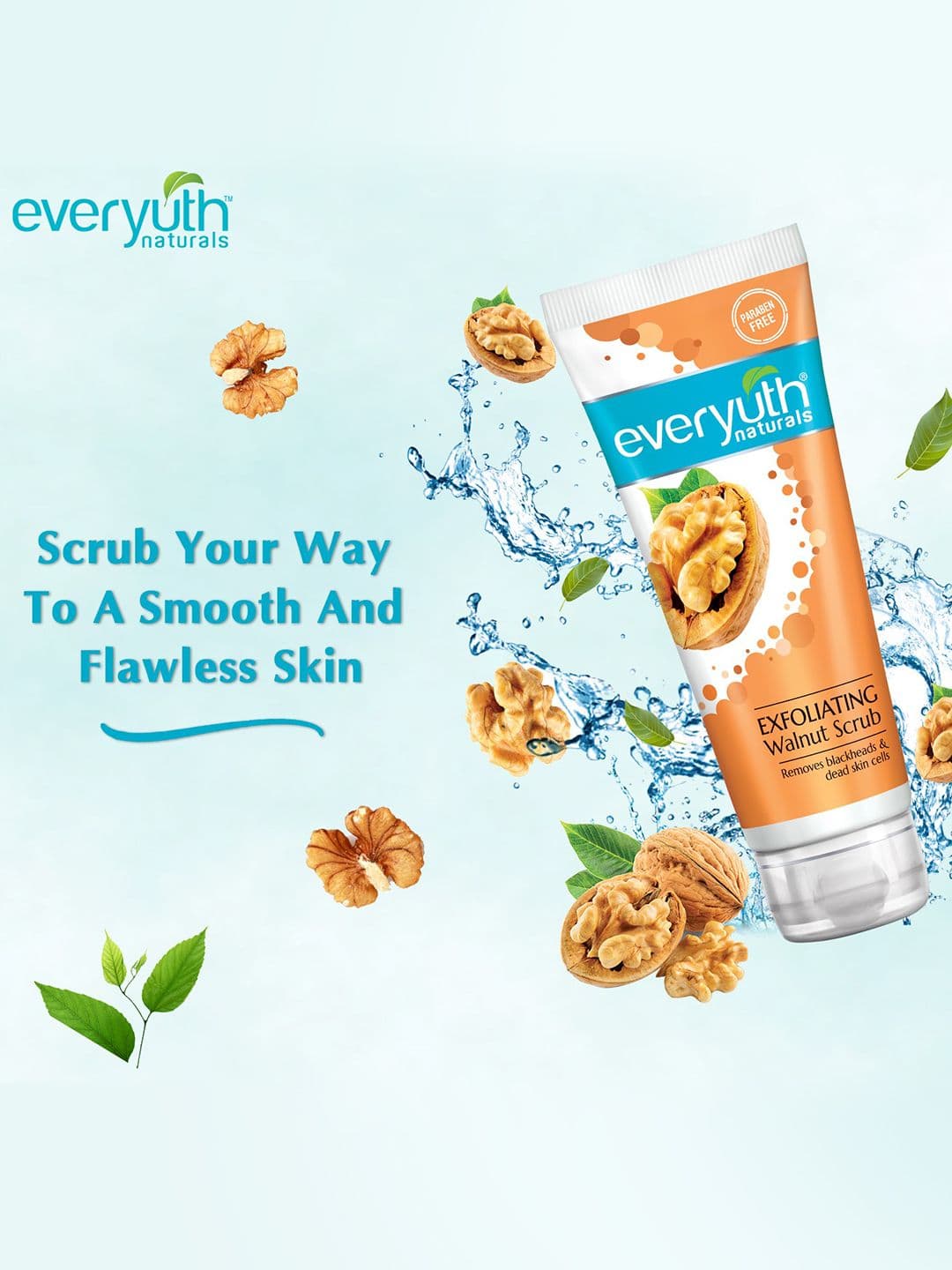 everyuth Naturals Exfoliating Walnut Scrub To Remove Blackheads - 100g