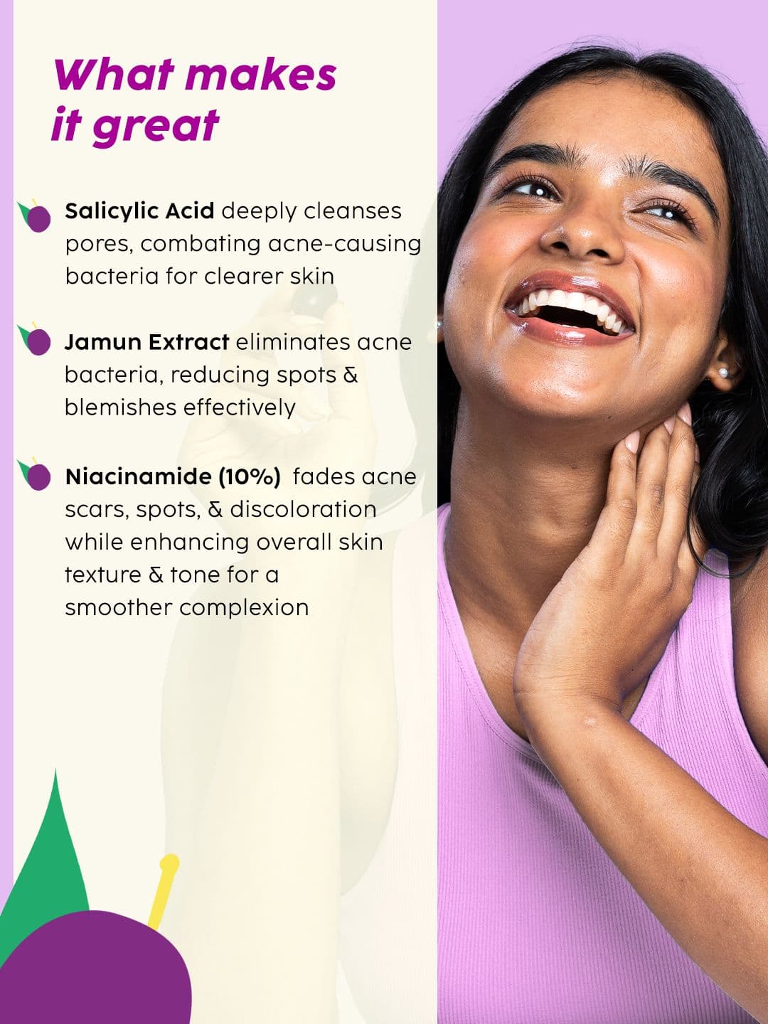 PLIX THE PLANT FIX Jamun Face Wash & Niacinamide Serum Combo