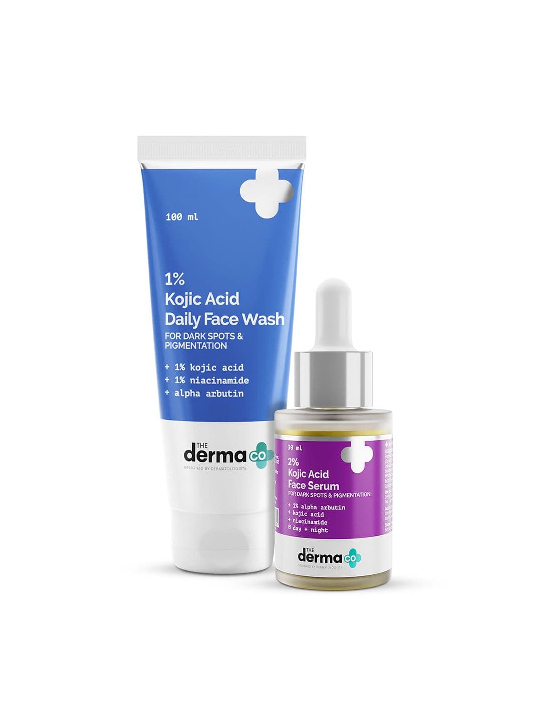 The Derma co. Anti-Pigmentation Combo with Kojic Acid - Face Wash 100 ml & Serum 30 ml