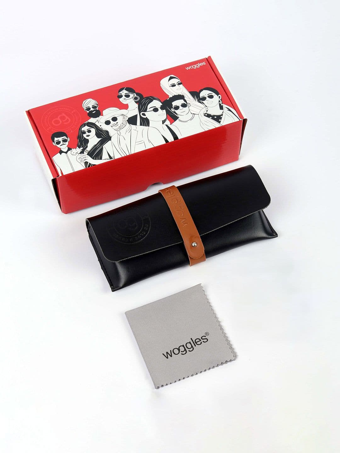 Woggles Unisex Round Sunglasses with Polarised Lens-WOWFRO-02-M09-1083-M