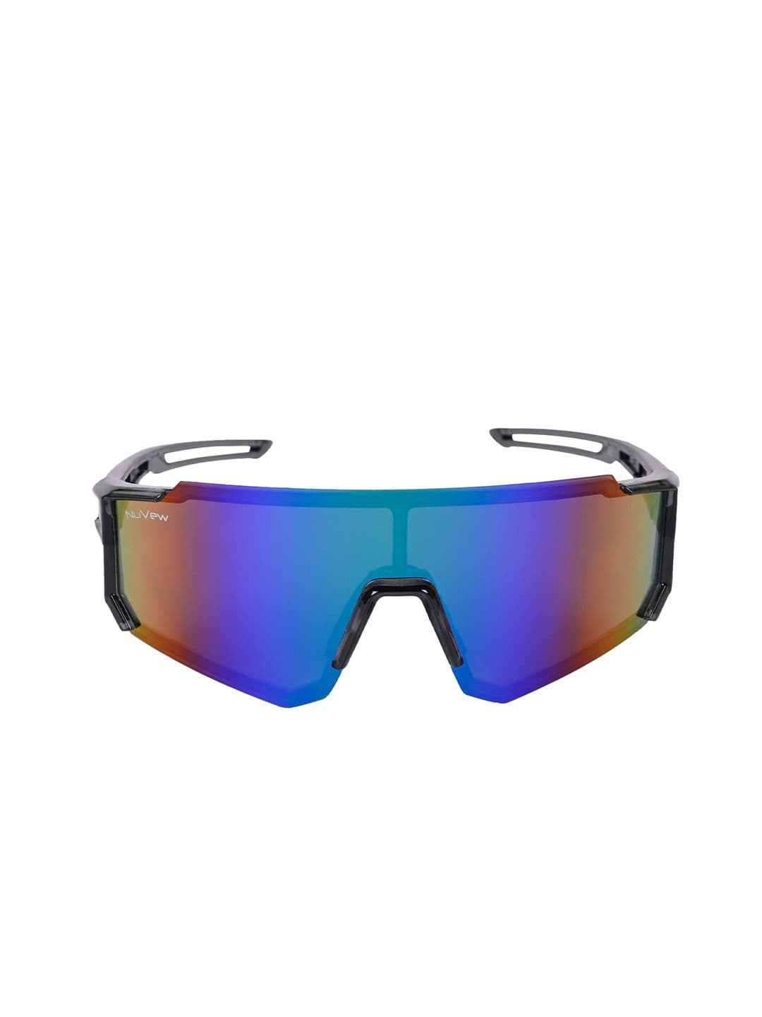 NuVew Unisex Sports Sunglasses With UV Protected Lens ES_16496-34-NW-YL491-fBLPR-GYc-SPWA