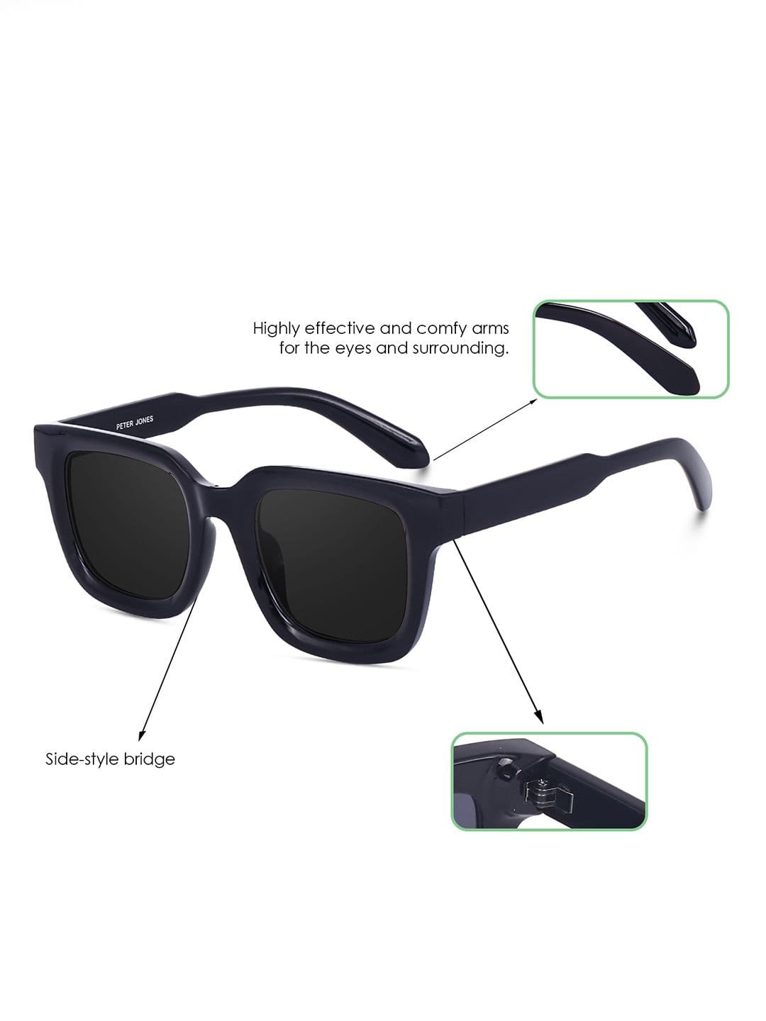 Peter Jones Eyewear Unisex Oversized Sunglasses with Polarised Lens 3803B