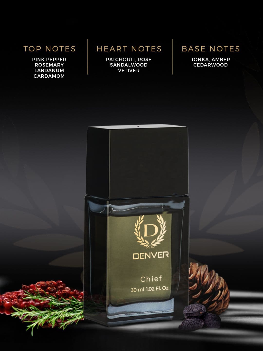 Denver Men Chief Natural Spray Eau de Parfum - 30 ml