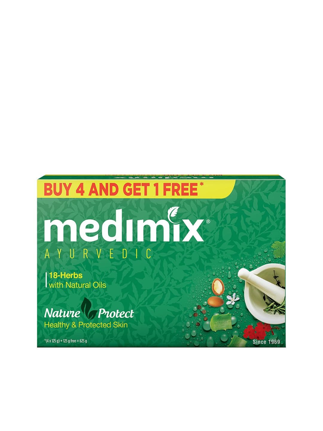 medimix AYURVEDIC Set of 5 Classic 18-Herbs Soap - 125 g each