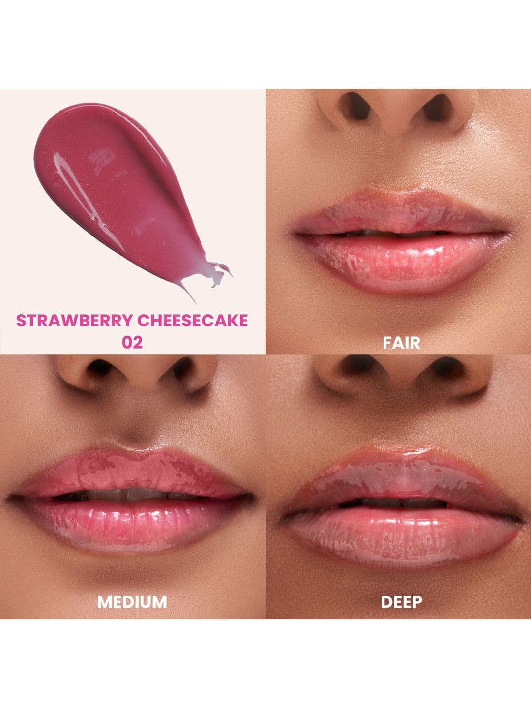 Typsy Beauty Pout Polish Peptide Lip Treatment Balm- 16g - Strawberry Cheesecake 02