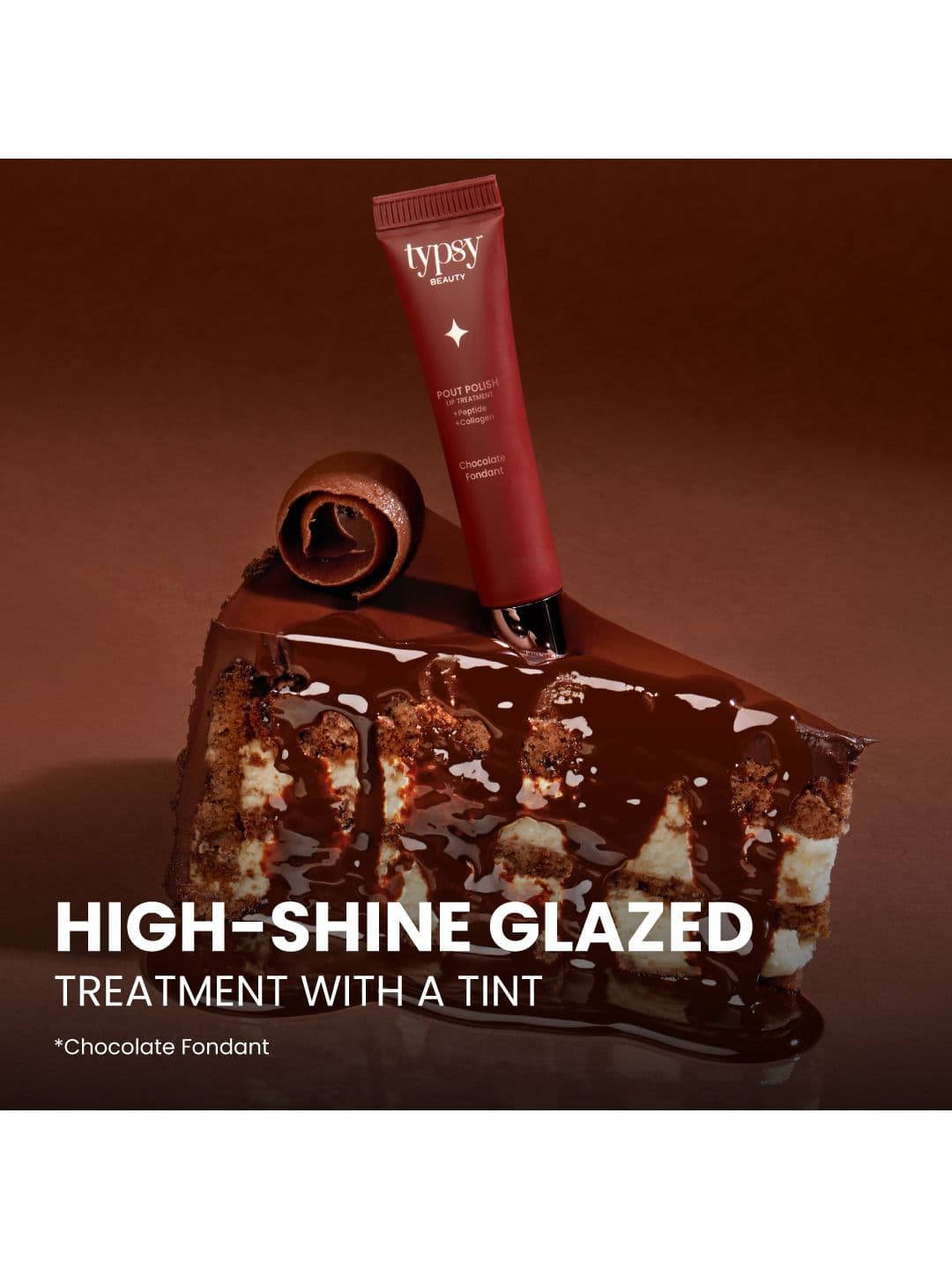 Typsy Beauty Pout Polish Peptide Lip Treatment Balm- 16g - Chocolate Fondant 05