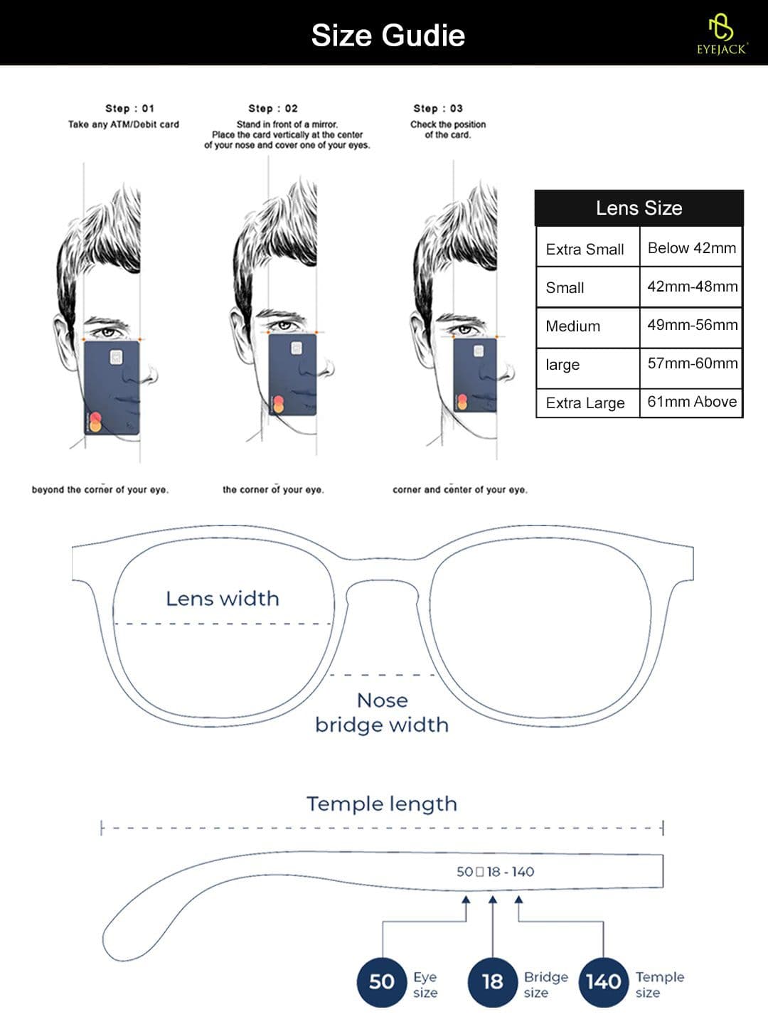 Eyejack by Voyage Unisex Wayfarer Sunglasses with UV Protected Lens ID2329CL862