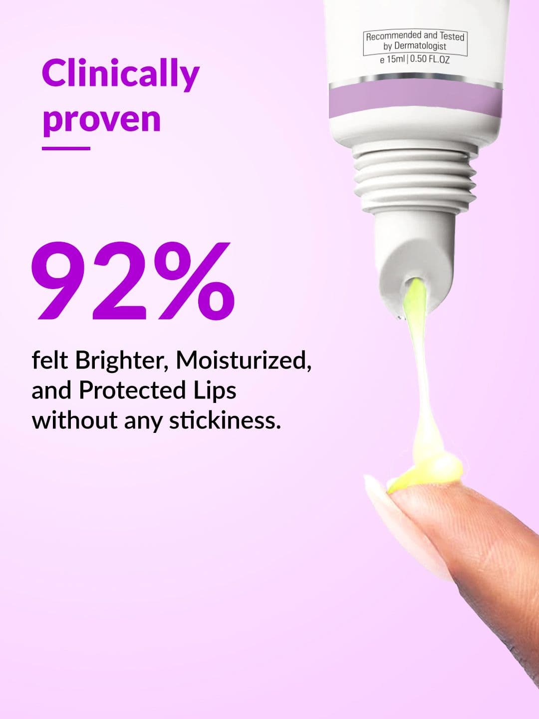 FIXDERMA 4% Kojic Acid SPF 50+PA+++ Brightening LipBalm With 1%Alpha Arbutin 15ml - Purple