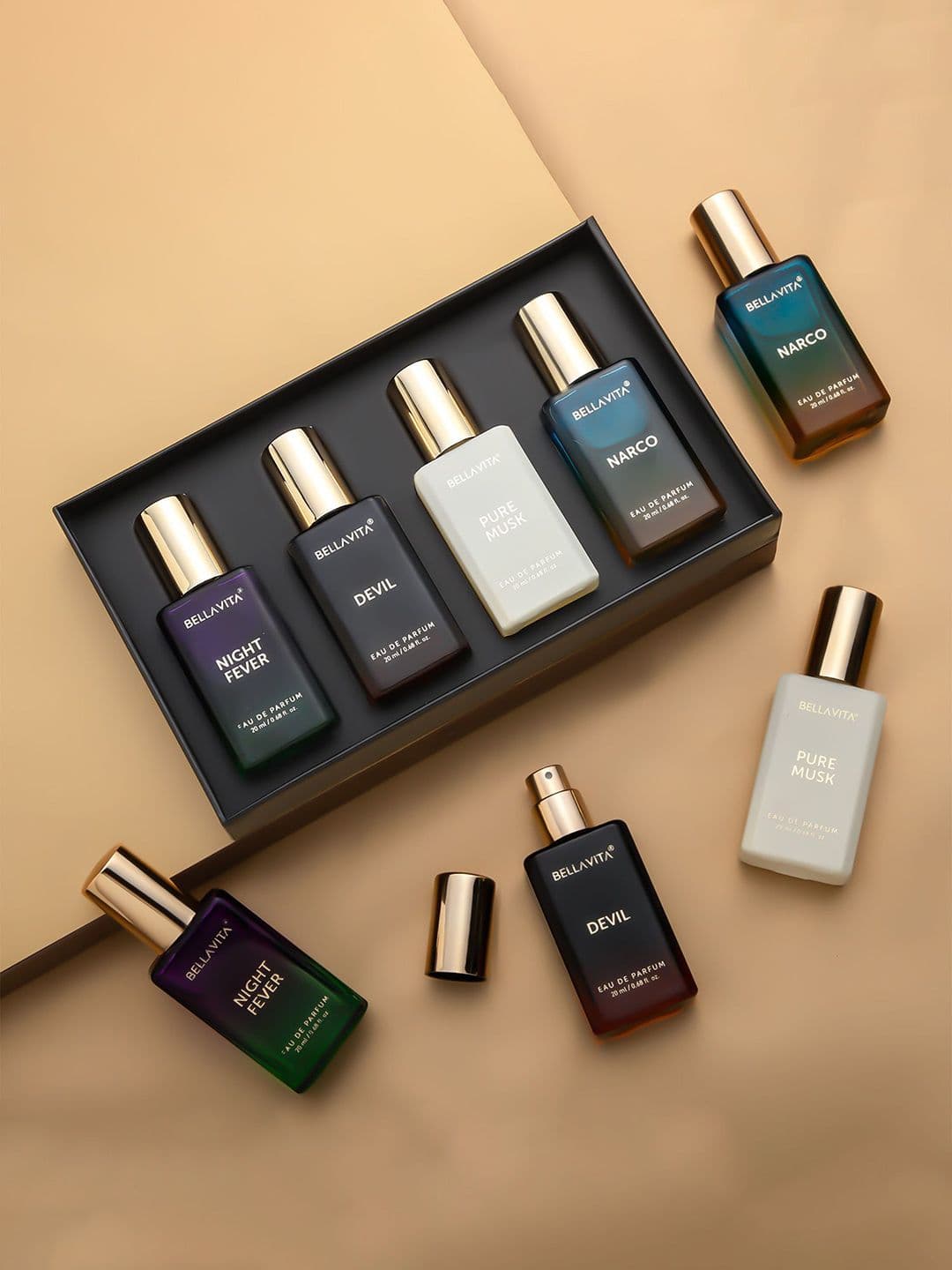 Bella Vita Organic 4Pcs Eau de Parfum Gift Set - 20ml Each