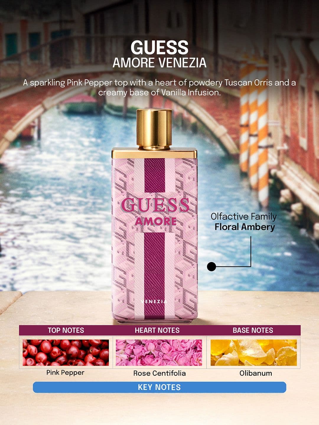 GUESS Amore Venezia Long Lasting Eau De Toilette- 100 ml