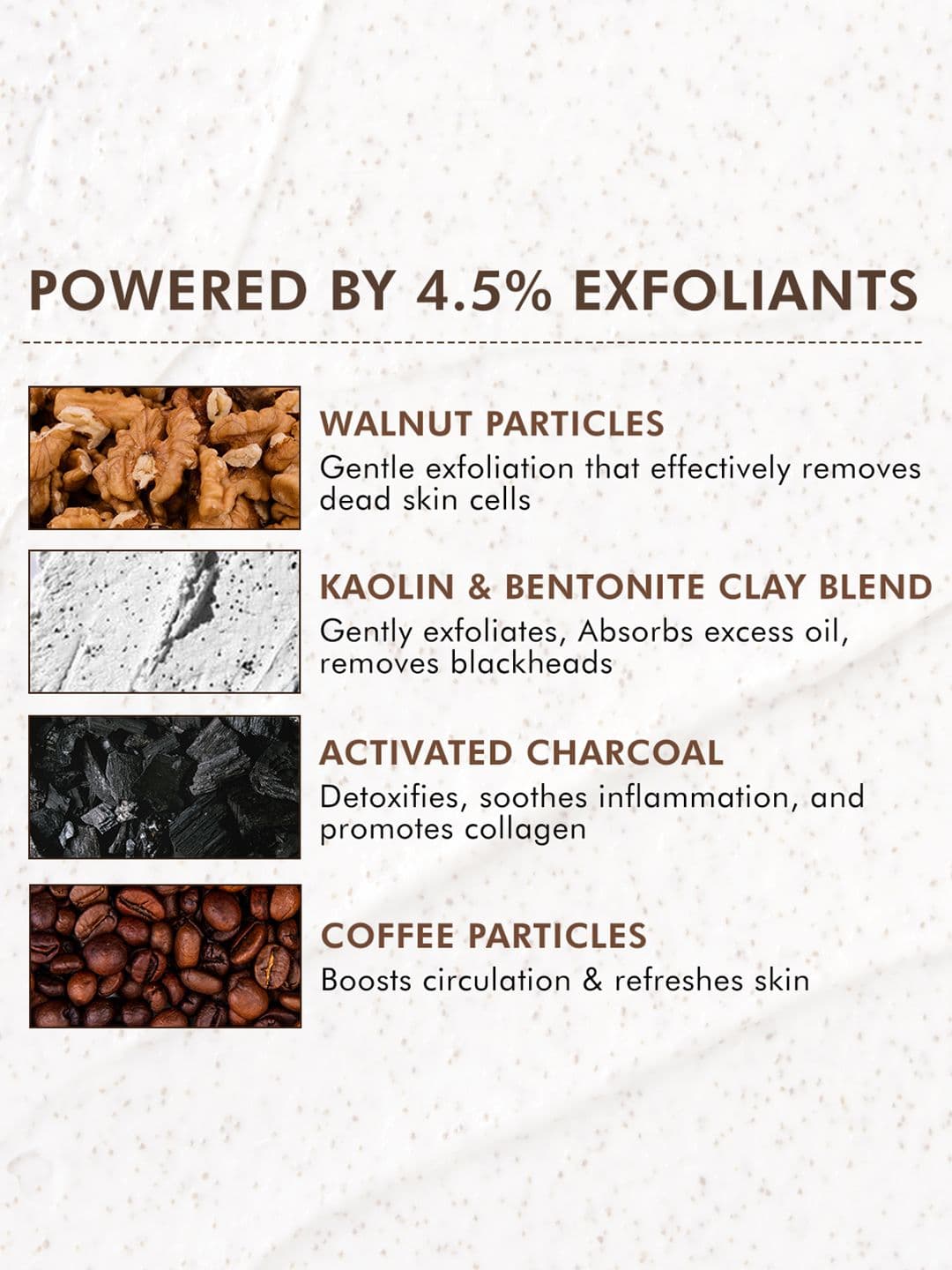 MCaffeine 4.5% Exfoliants Pore Clearing Remove Blackheads Coffee & Cookie Face Scrub 100g