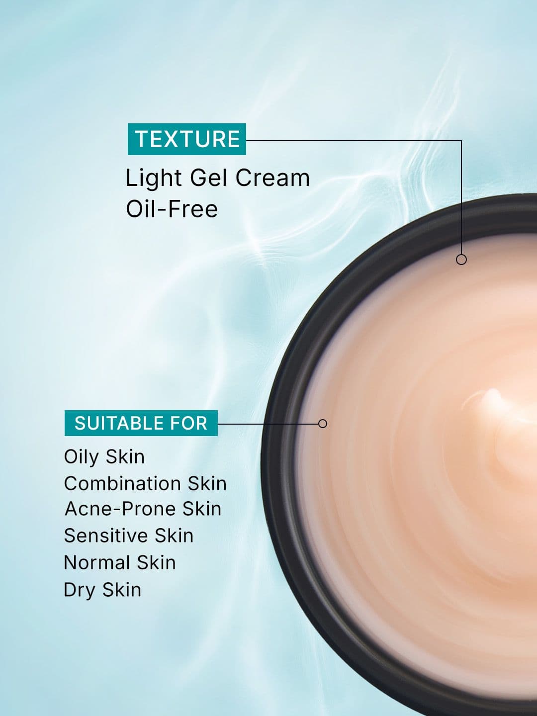 Pilgrim Korean Rice Water Hydra Glow Light Gel Moisturizer With 5x Hydration - 100 g