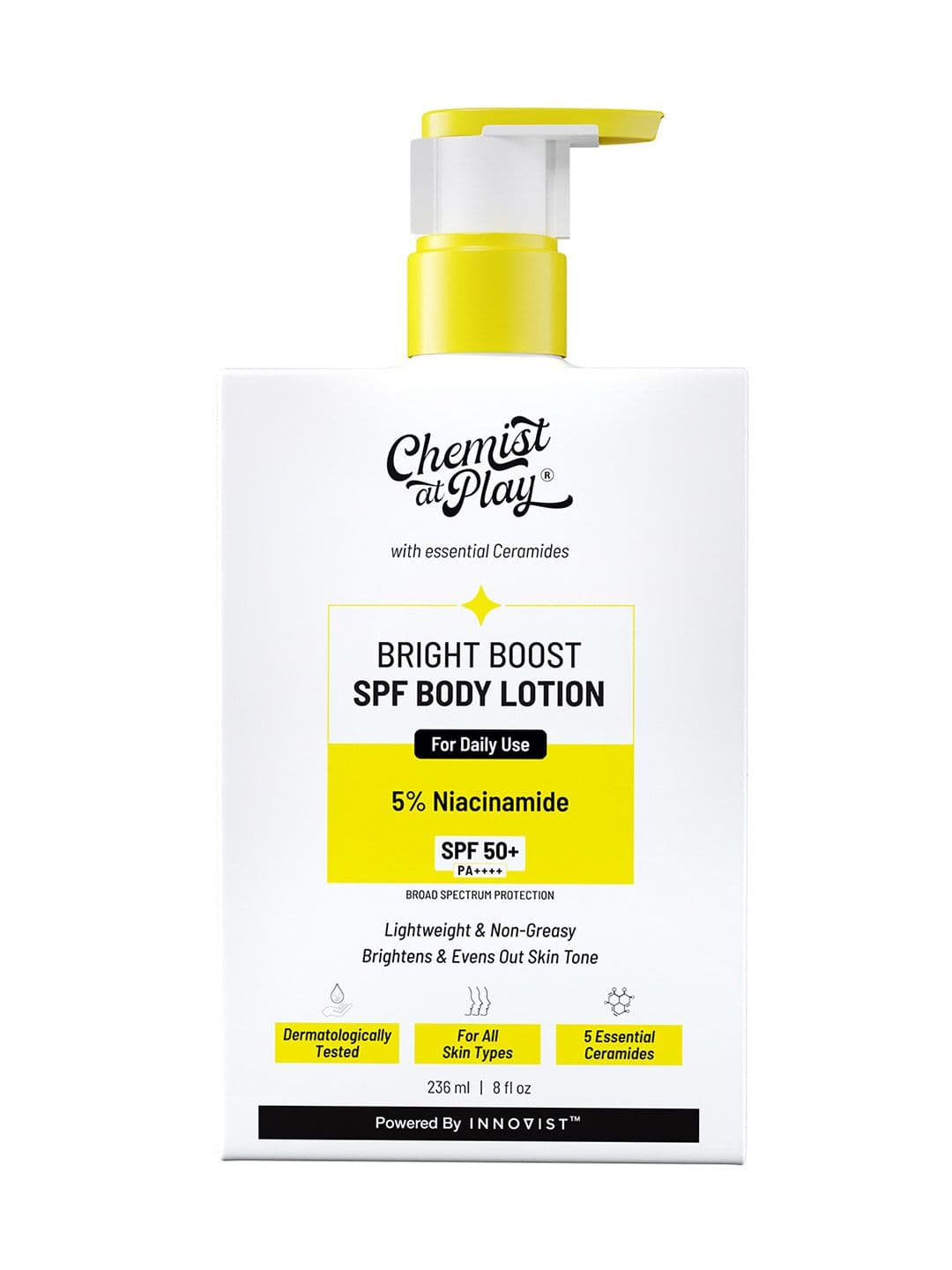 Chemist at Play Bright Boost Body Lotion With SPF50+ - 236 ml
