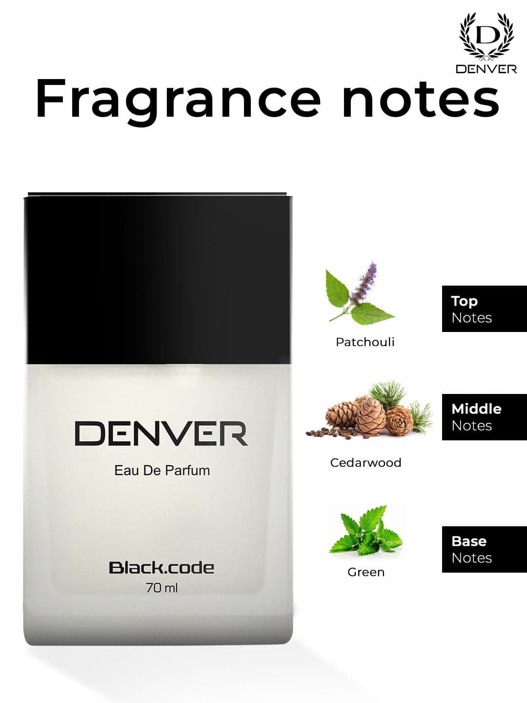 Denver Men Black Code Eau de Parfum 70ml