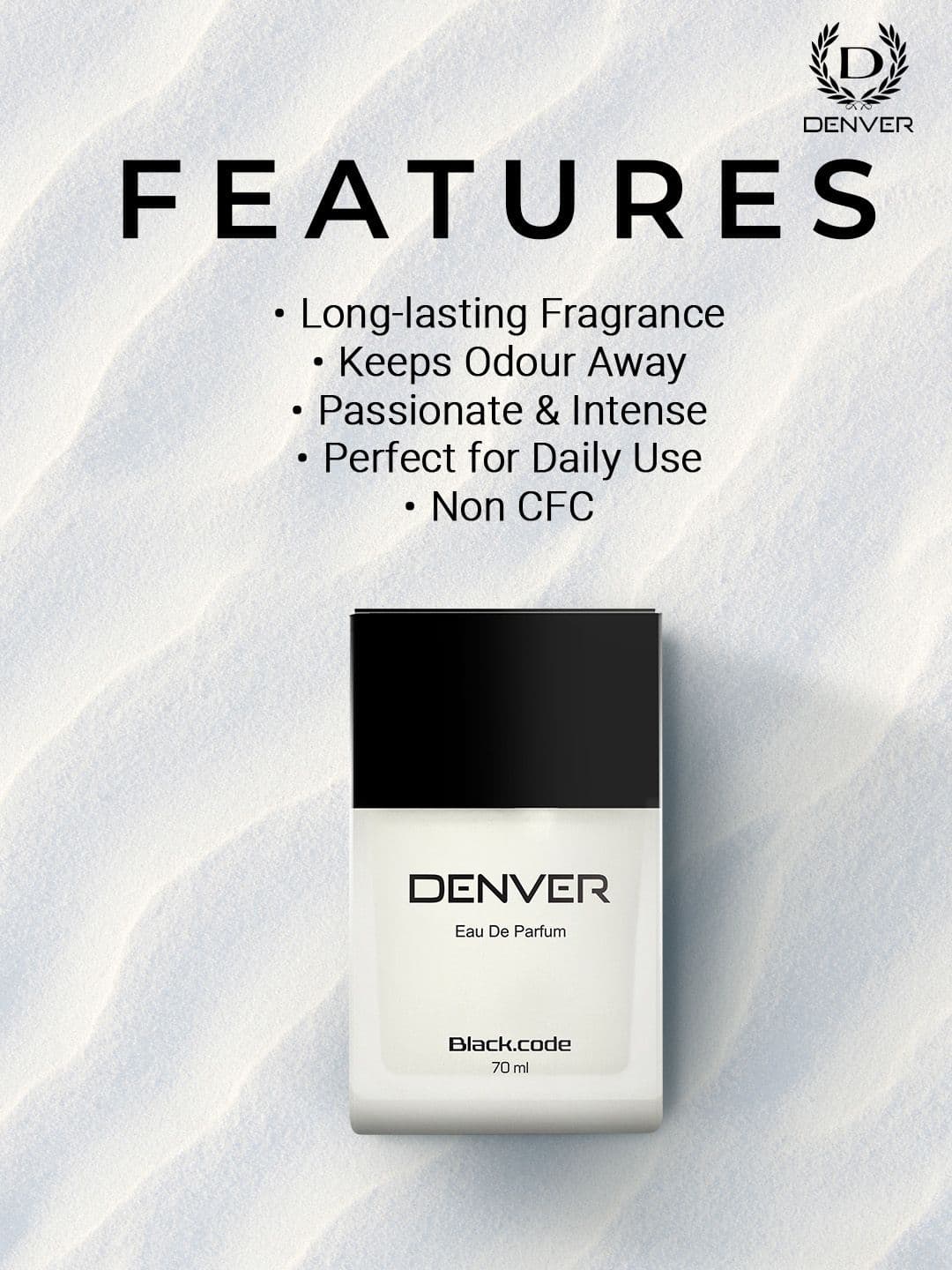 Denver Men Black Code Eau de Parfum 70ml