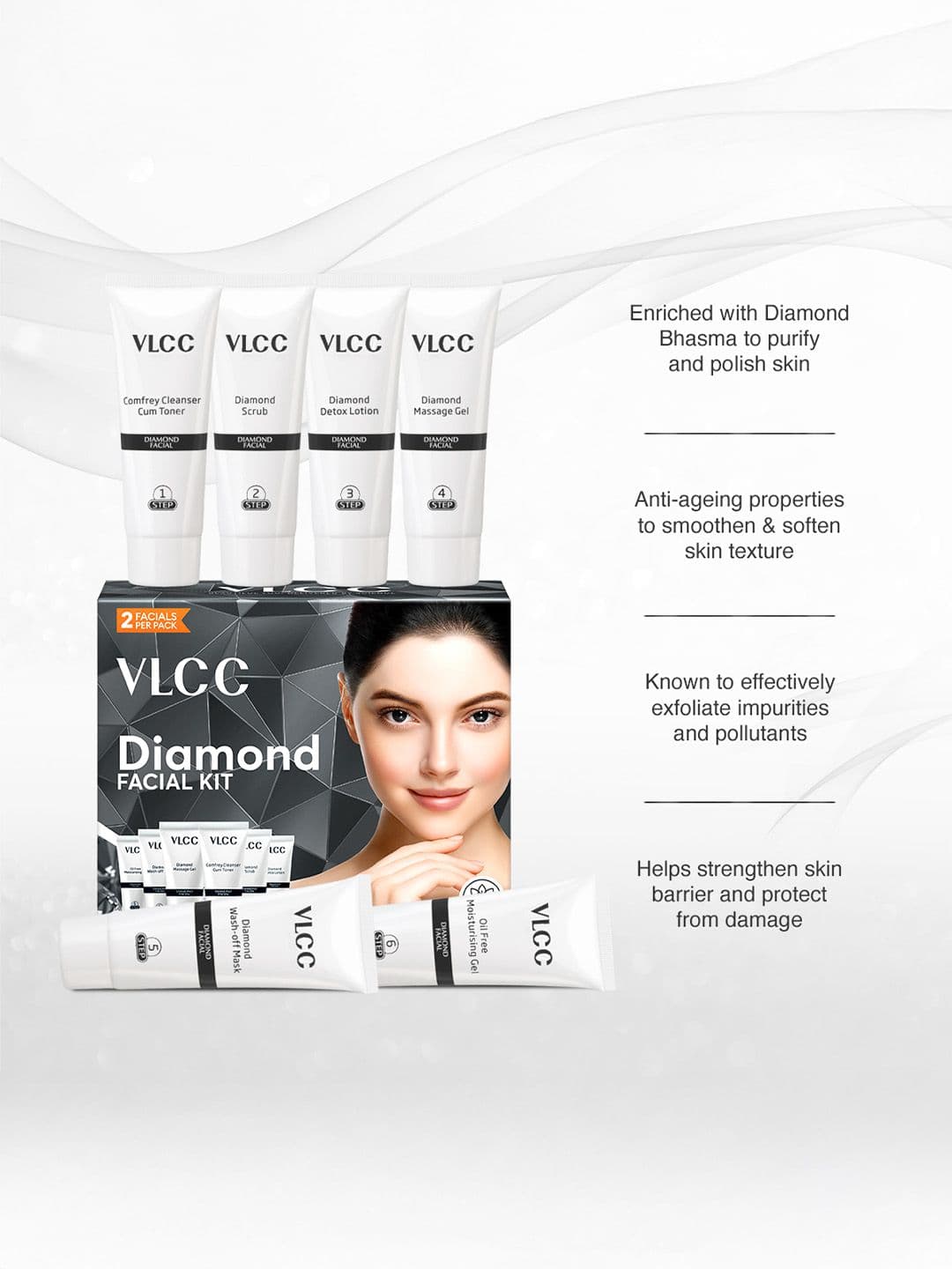 VLCC Diamond Single Facial Kit - 60 g