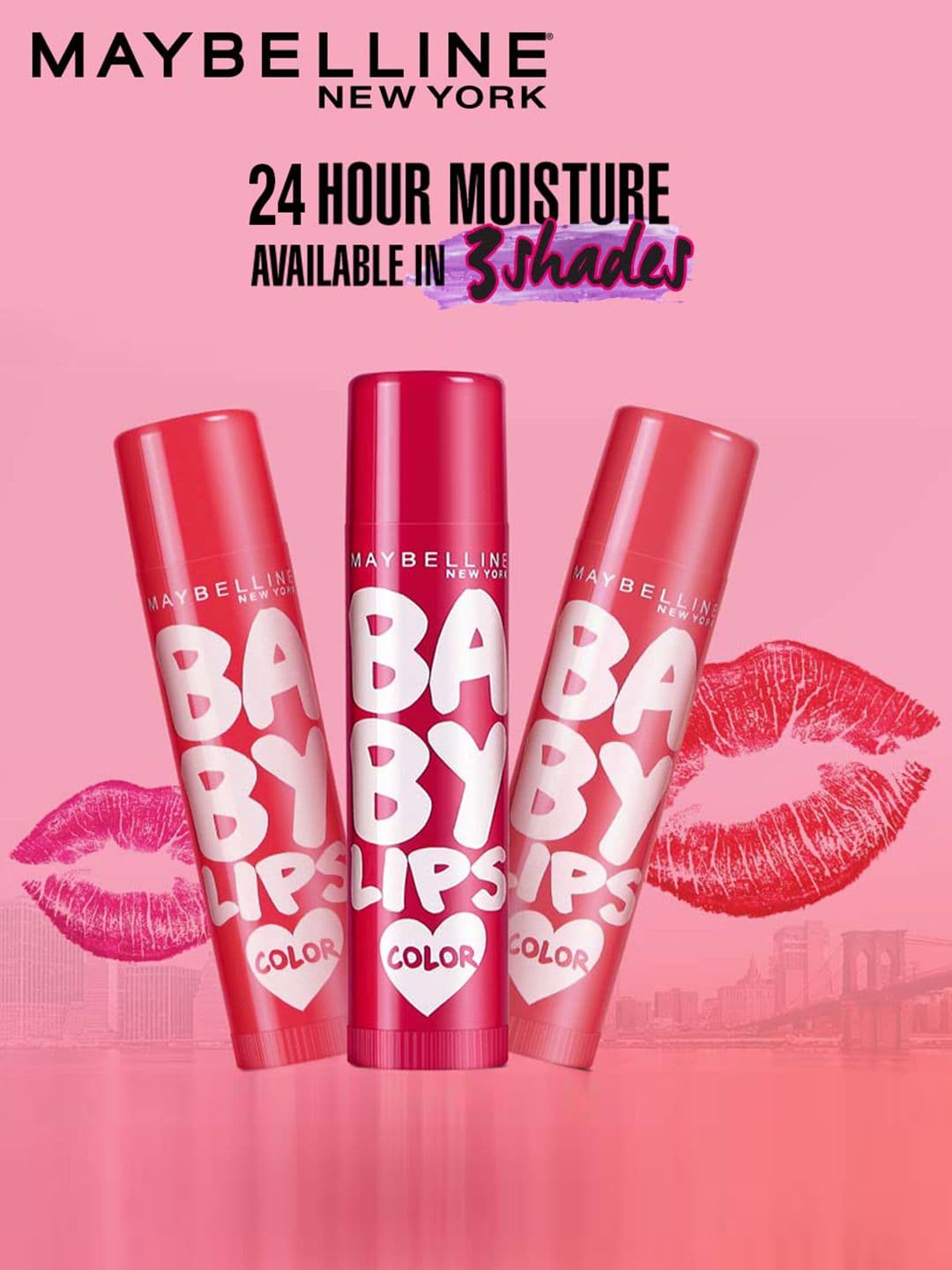 Maybelline New York Baby Lips Tinted Lip Balm 4g - Pink Lolita
