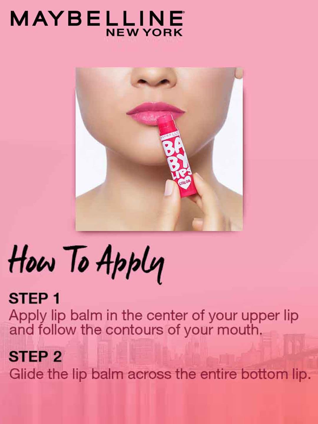 Maybelline New York Baby Lips Tinted Lip Balm 4g - Pink Lolita