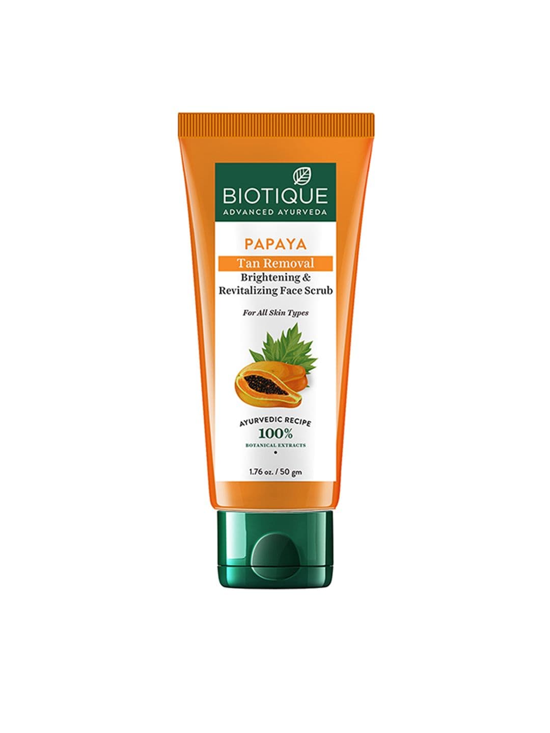 Biotique Papaya Tan Removal Brightening & Revitalizing Face Scrub 100g