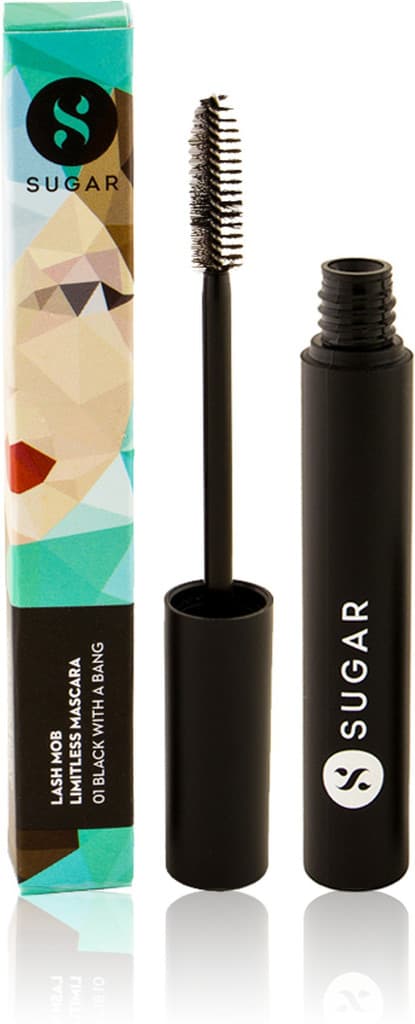 SUGAR Cosmetics Lash Mob Limitless Mascara - 01 Black With A Bang 9 ml