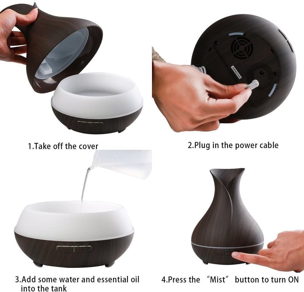 ShoppoWorld Room Electronic Ultrasonic Aroma Essential Oil Diffuser Big Pot Humidifier