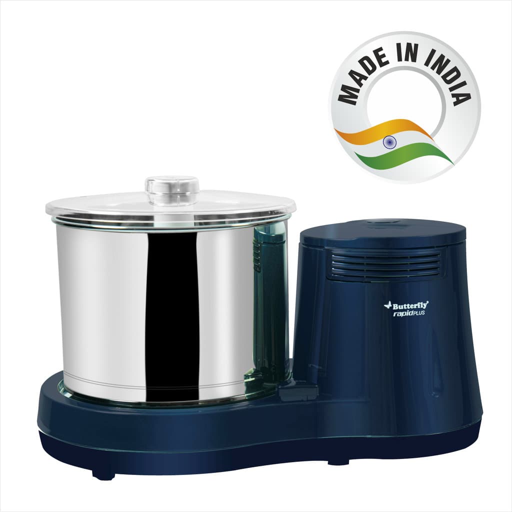Butterfly Rapid Plus Wet Grinder with Coconut Scraper (Blue)