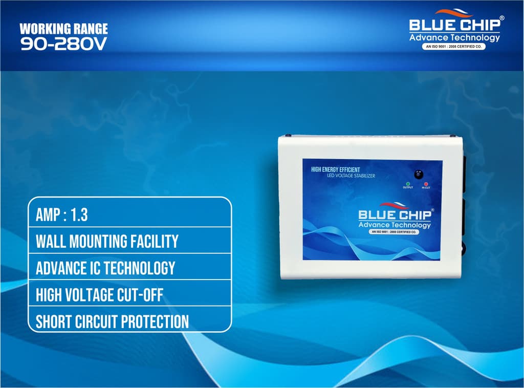 BLUECHIP BL43Smart 01 TV Voltage Stabilizer for LED TV/Smart TV Up to 43 Inches , Set Top Box