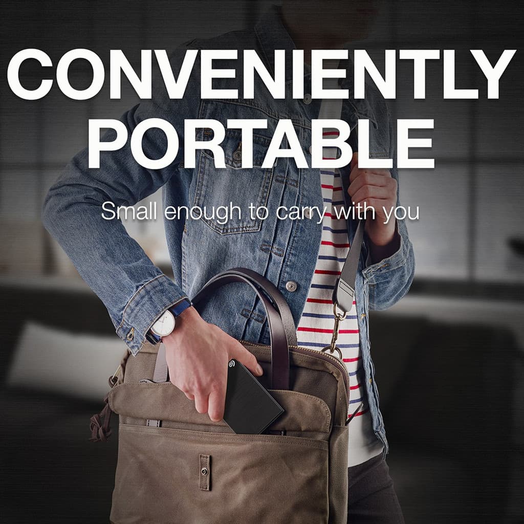 Seagate One Touch with Password Protection for Windows & Mac with 3 years Data Recovery Services - Portable 1 TB External Hard Disk Drive (HDD)