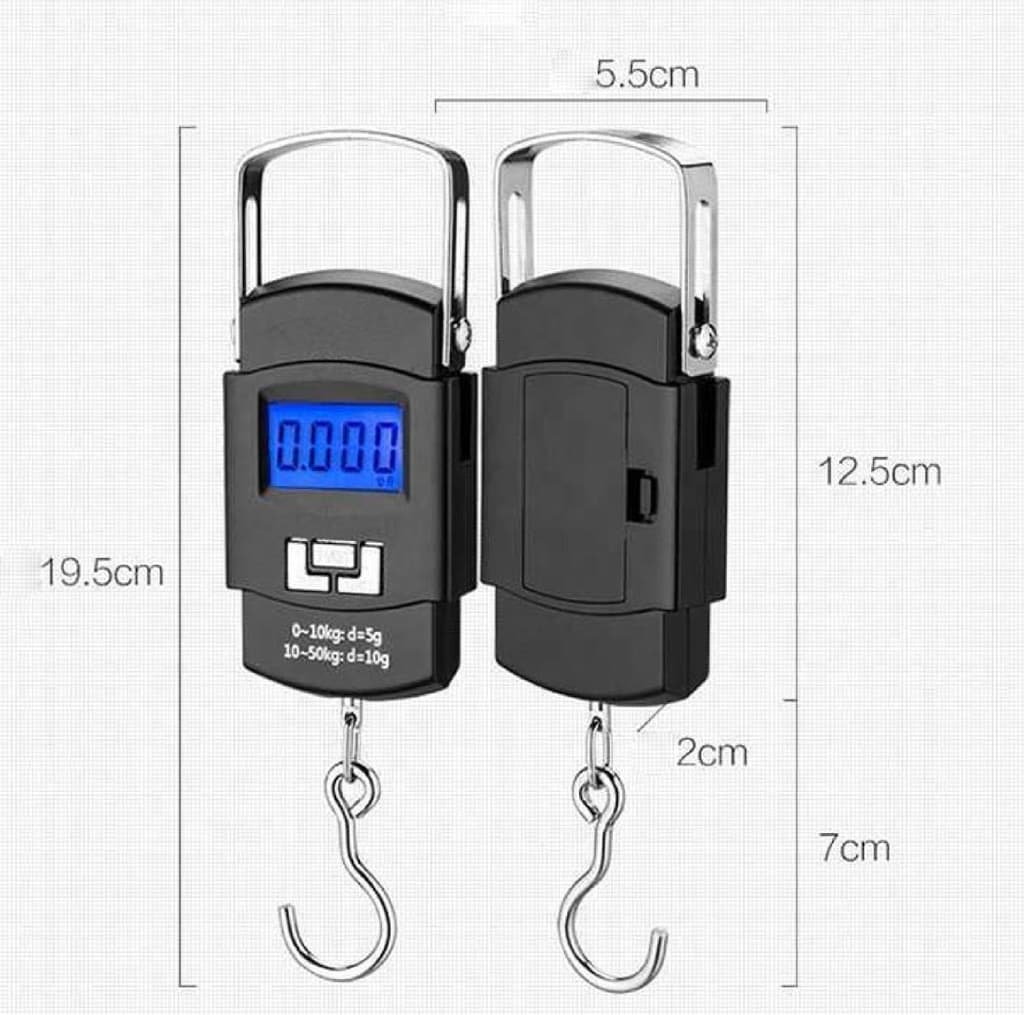 Glancing 50Kg Portable Hanging Luggage Weight Machine Digital for Weighing Household Items i.e. Waste Newspaper, Gas Cylinder, Disposal etc Weighing Scale