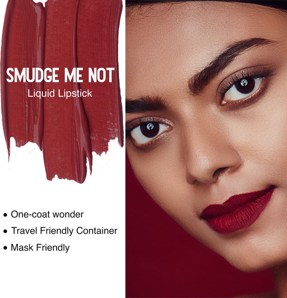 SUGAR Cosmetics Smudge Me Not Liquid Matte Lipstick,Transferproof & Enriched with Vitamin E