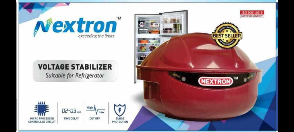 Nextron NX-L1 Voltage Stabilizer Used for Single & Double door Refrigerator ( COPPER )