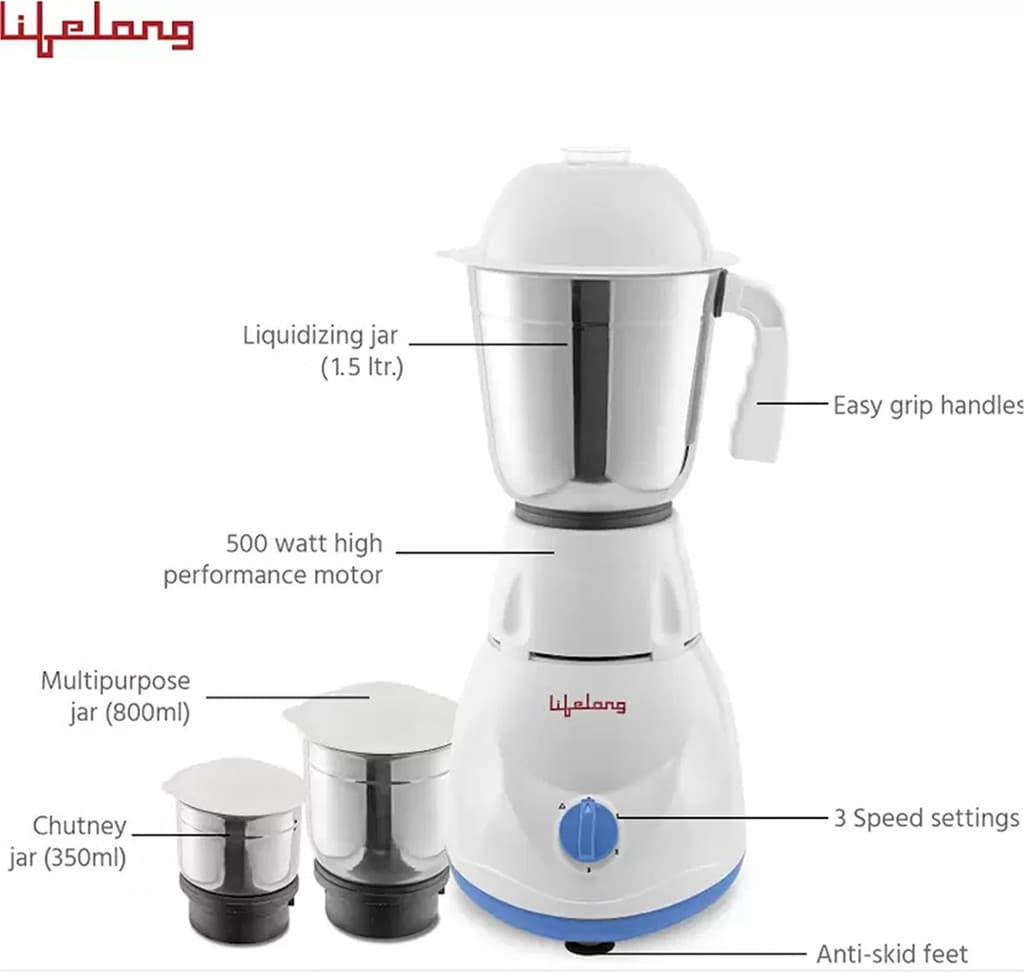Lifelong Power Pro 500 W Mixer Grinder