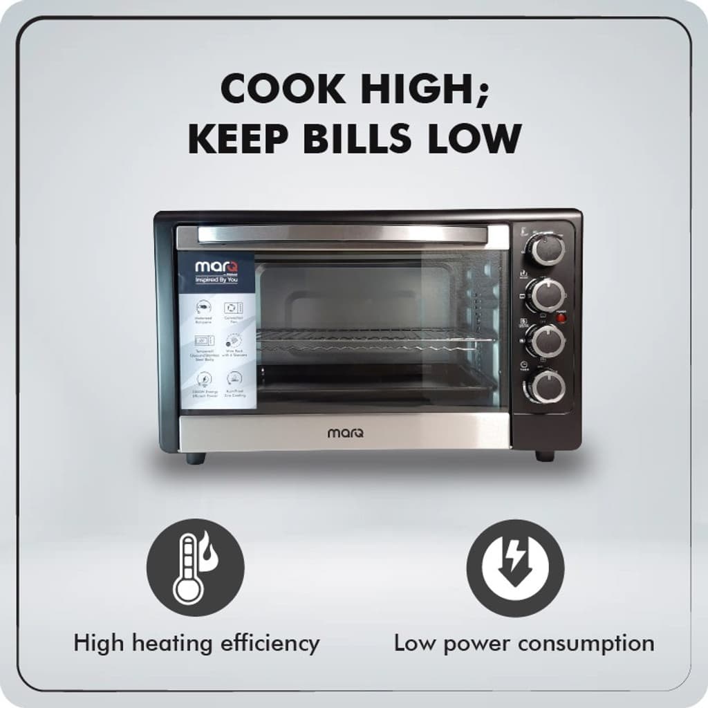 MarQ by Flipkart 48-Litre with Motorized Rotisserie Oven Toaster Grill (OTG)