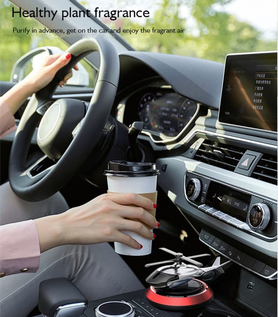 AKHANDVRUTI Room Car Air Freshener Solar Perfume Auto Rotation Accessories Interior Decoration Humidifier