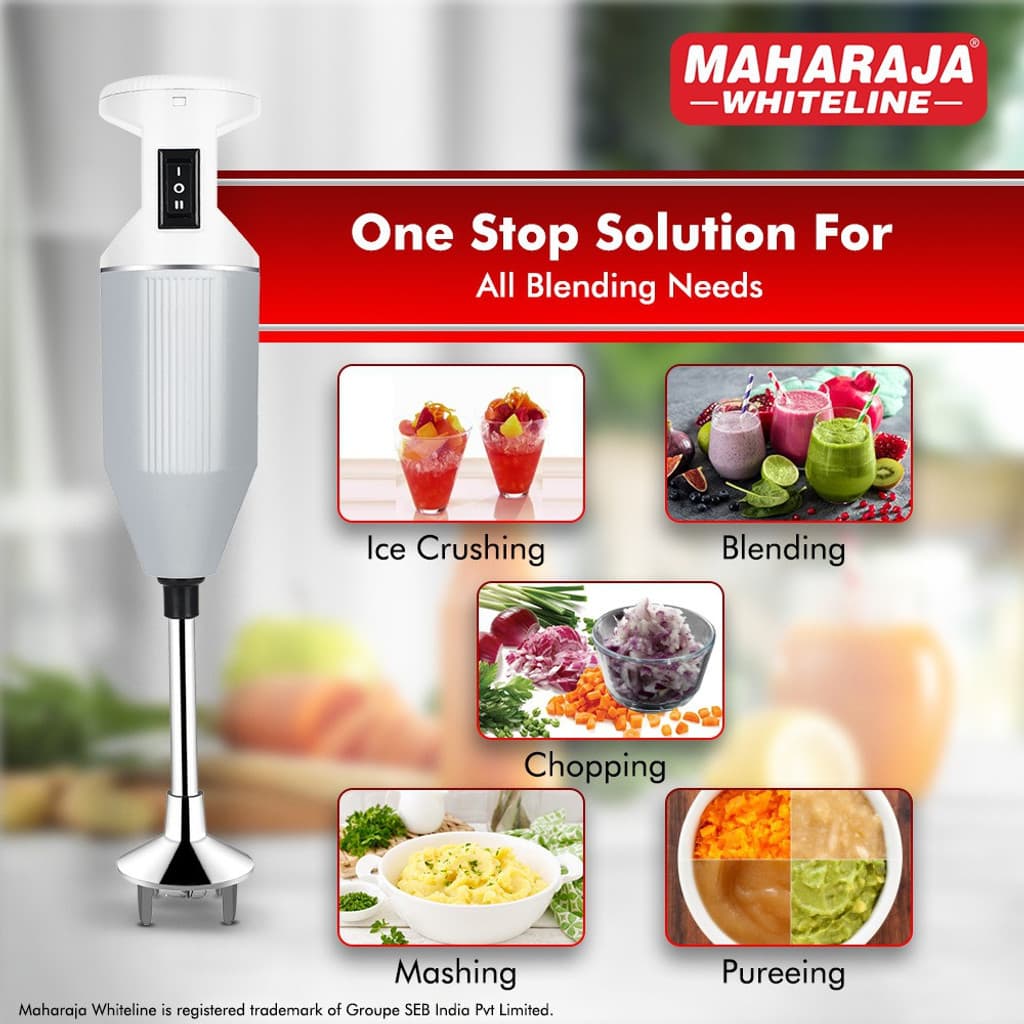 MAHARAJA WHITELINE 250 W Grey Hand Blender