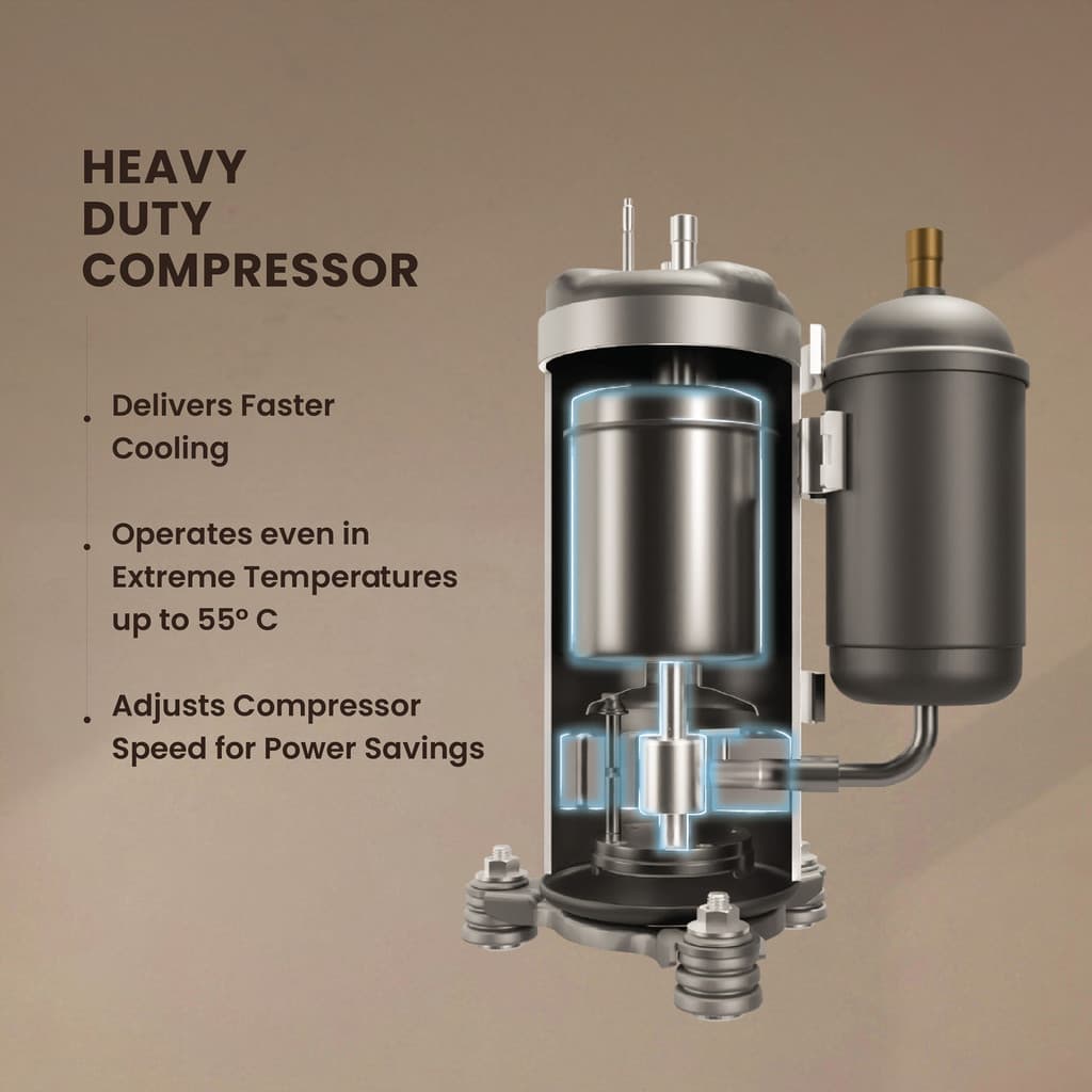 IFB 2025 Model 1.5 Ton 5 Star Split Inverter Silver Plus Series with HD Compressor, AI, Dual Gold Fin, Nano Tek Coating & 8-in-1 Flexi Mode AC