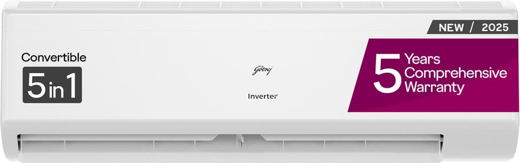 Godrej 2025 Model 1.5 Ton 5 Star Split Inverter Heavy Duty Cooling At Extreme Temperature AC