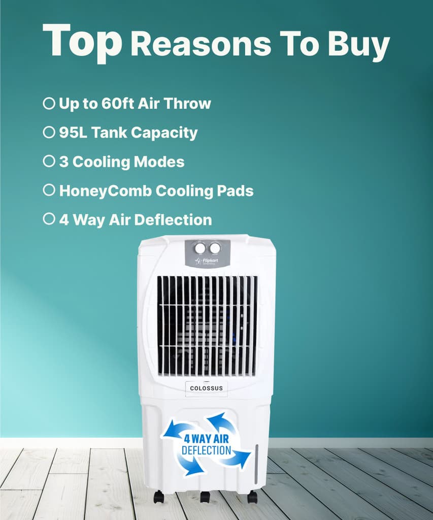 Flipkart SmartBuy 95 L Desert Air Cooler