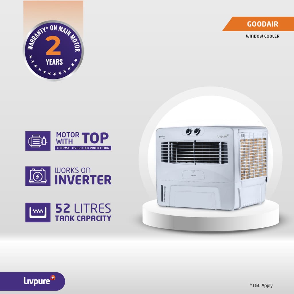 LIVPURE 52 L Window Air Cooler