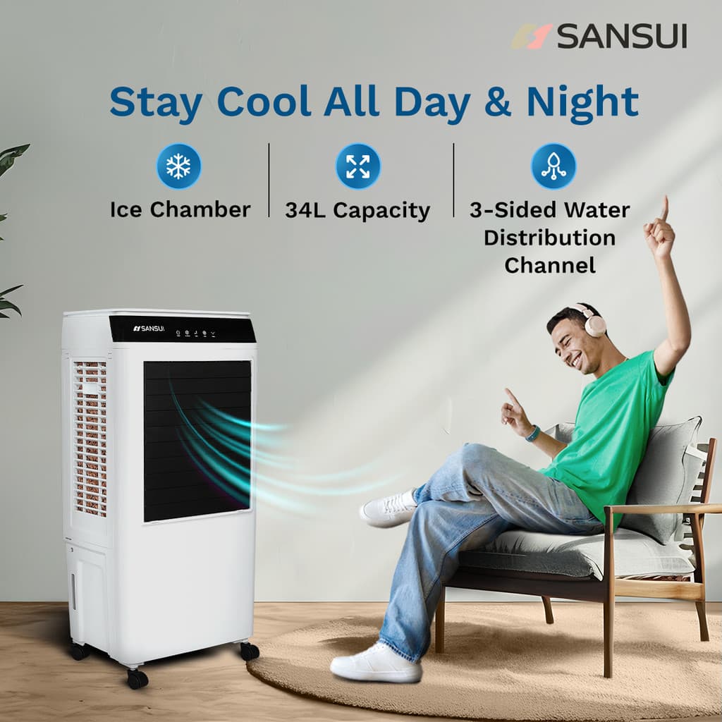 Sansui 34 L Room/Personal Air Cooler