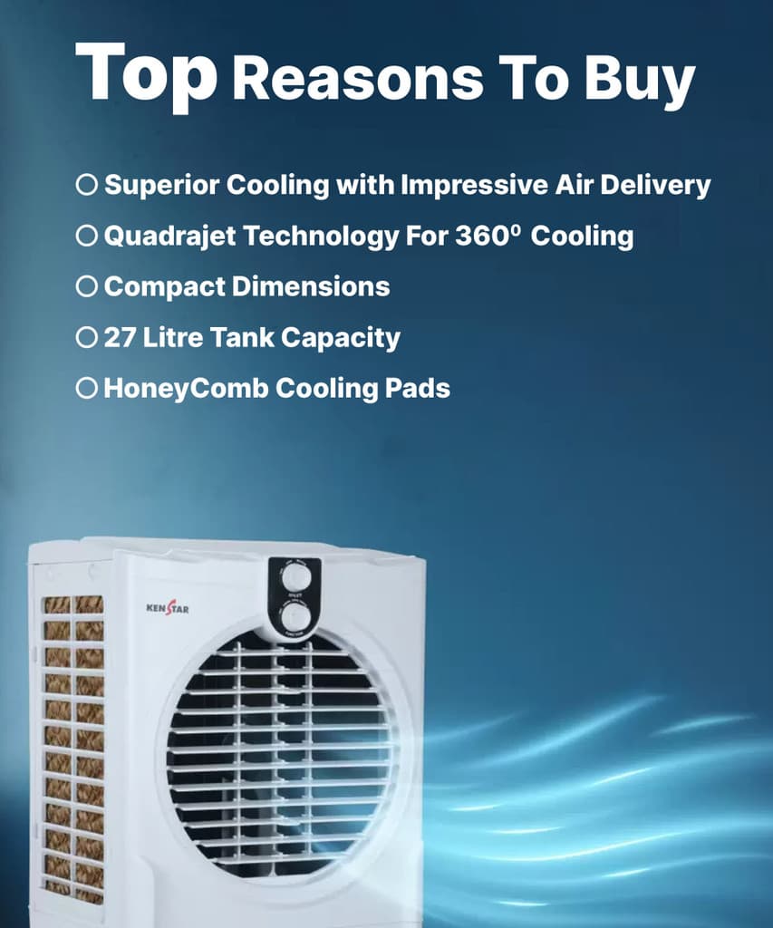Kenstar 27 L Room/Personal Air Cooler