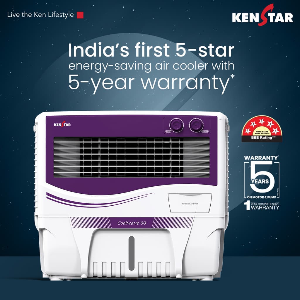 Kenstar 60 L Window Air Cooler 5 BEE Star Rated