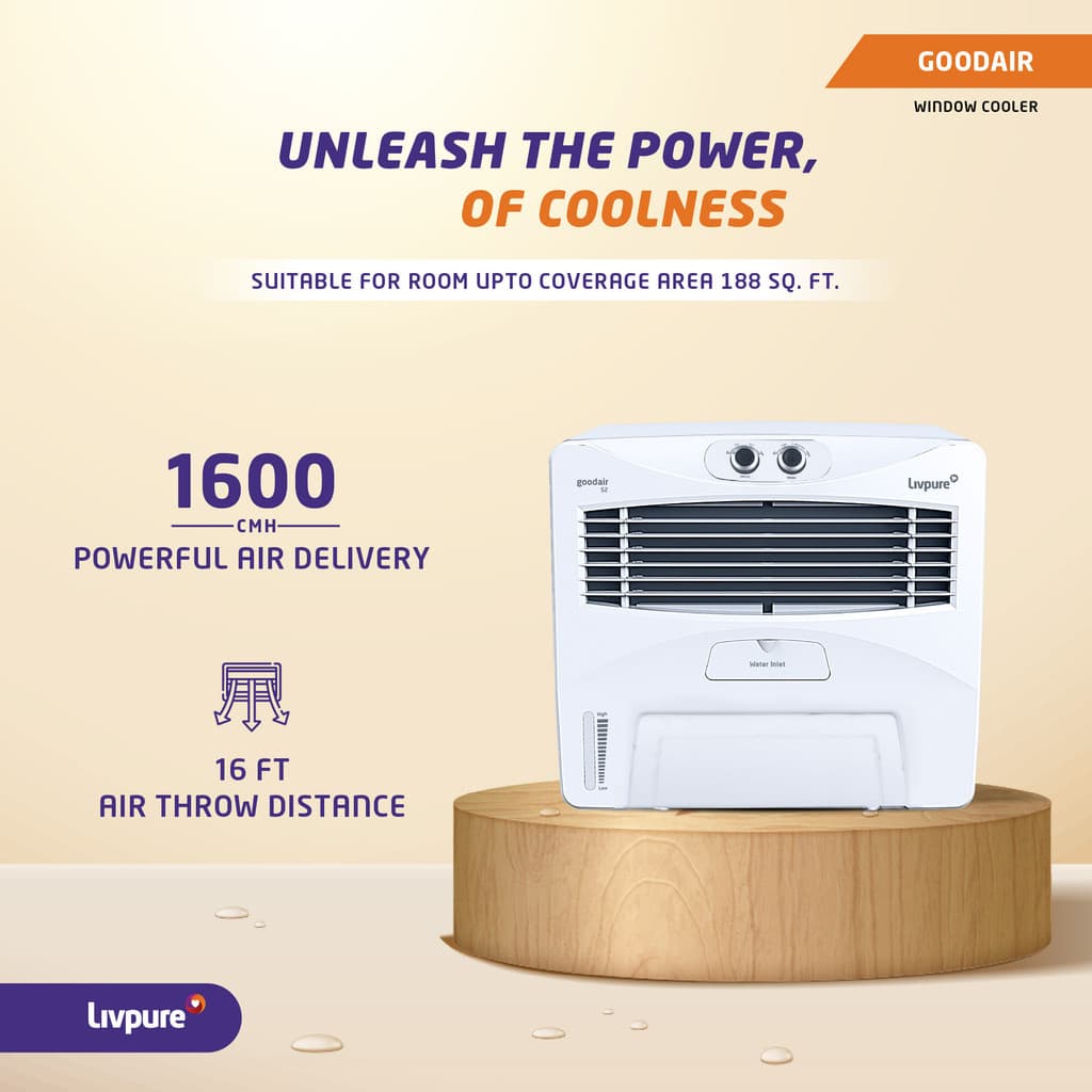 LIVPURE 52 L Window Air Cooler