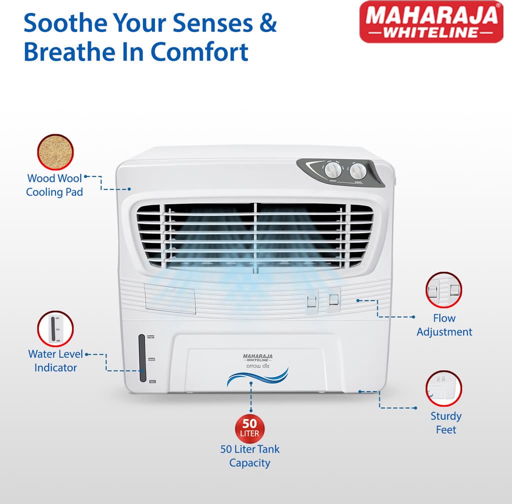MAHARAJA WHITELINE 50 L Window Air Cooler