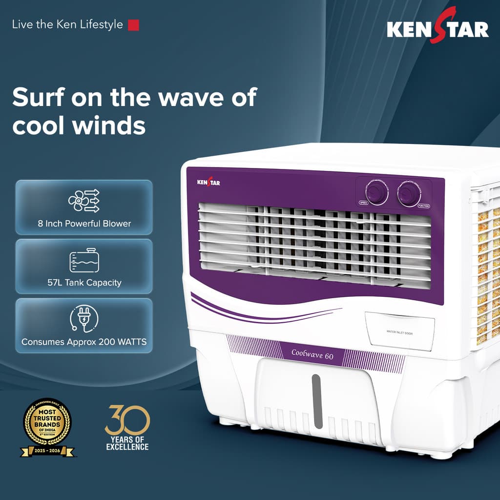 Kenstar 60 L Window Air Cooler 5 BEE Star Rated