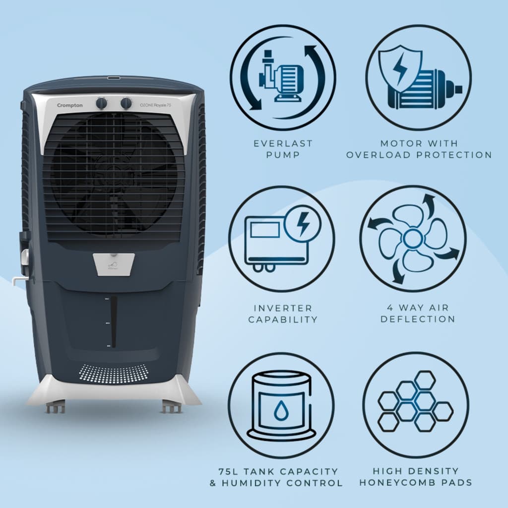 Crompton 75 L Desert Air Cooler
