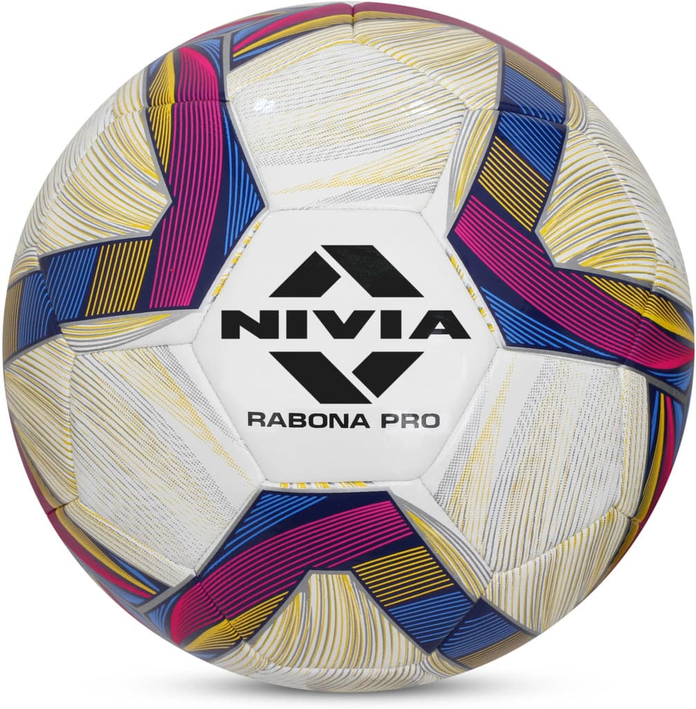 NIVIA Rabona Pro, 32 Panel Design, TPU, Ideal For Natural and Artificial Turf Football - Size: 5