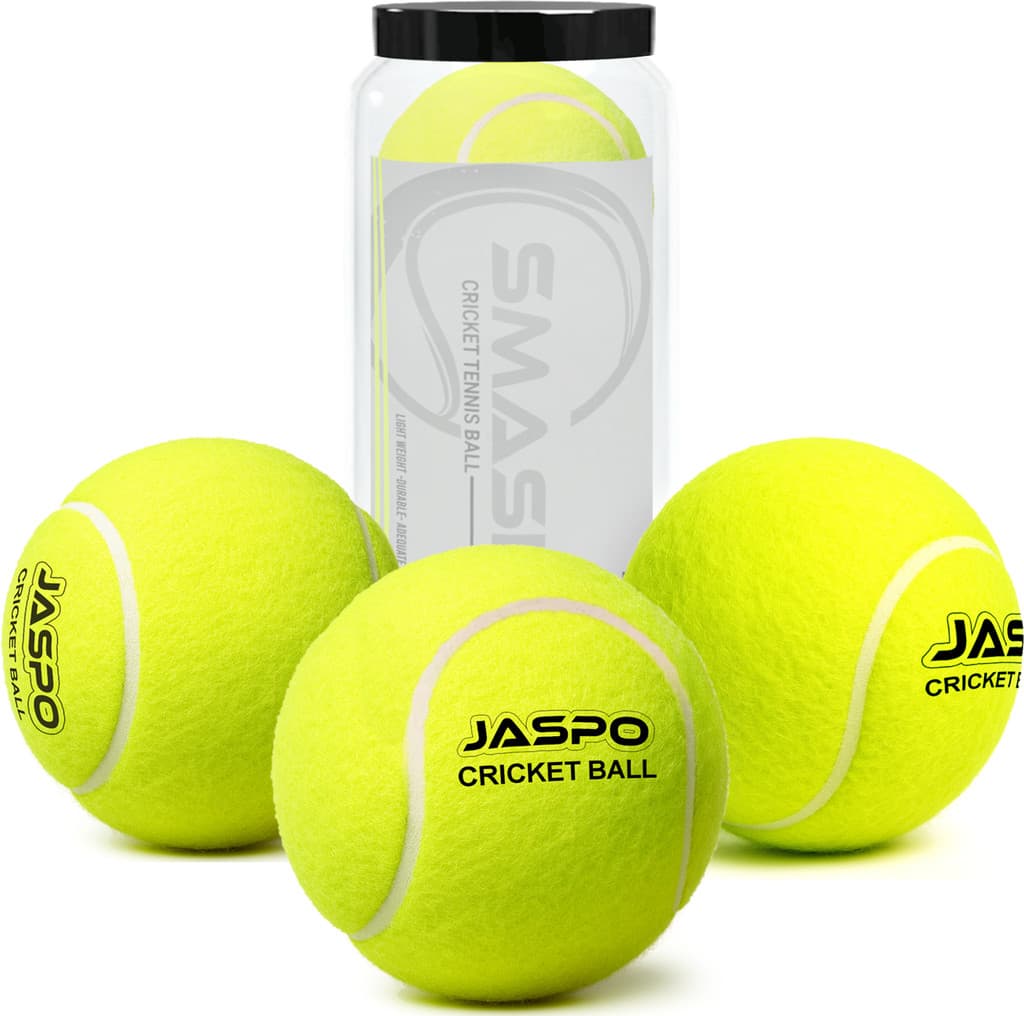 Jaspo Smasher Cricket Tennis Ball Lite (Neon Green, Pack of 3) Cricket Tennis Ball