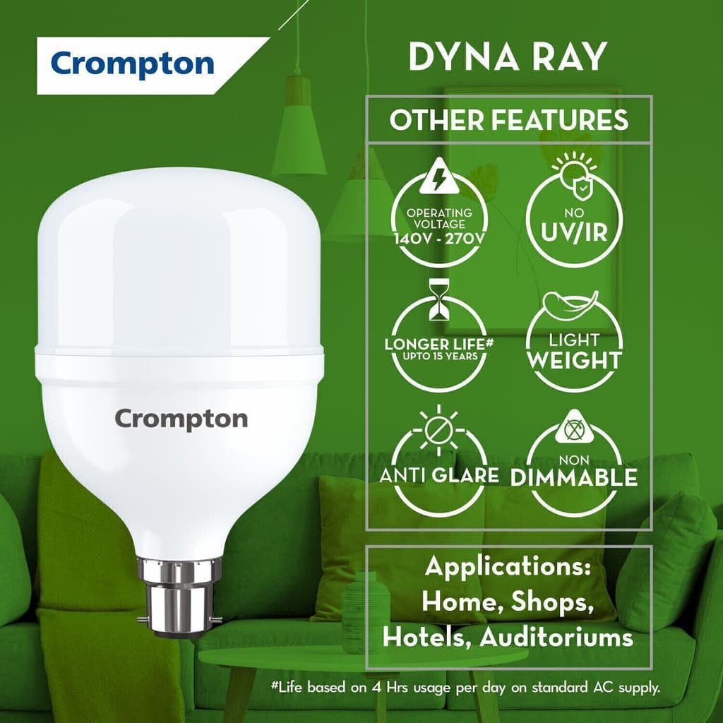 Crompton 60 W Basic Standard B22 LED Bulb